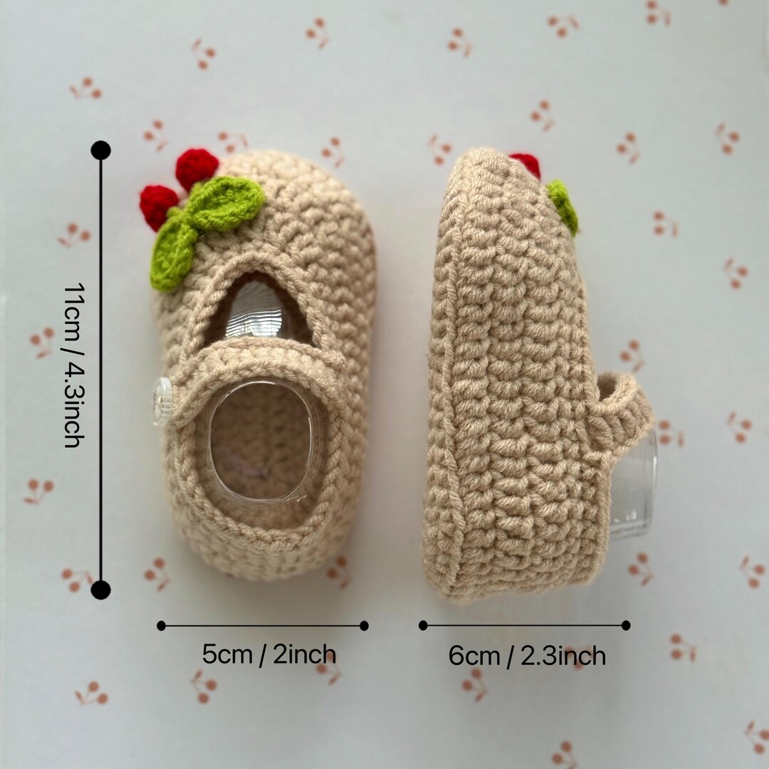 Crochet Baby Soft Shoes for 0-12 months, Handmade Baby Shower Gift, Cute Newborn Gift, Floor Shoes 11cm MakerPlace by Michaels